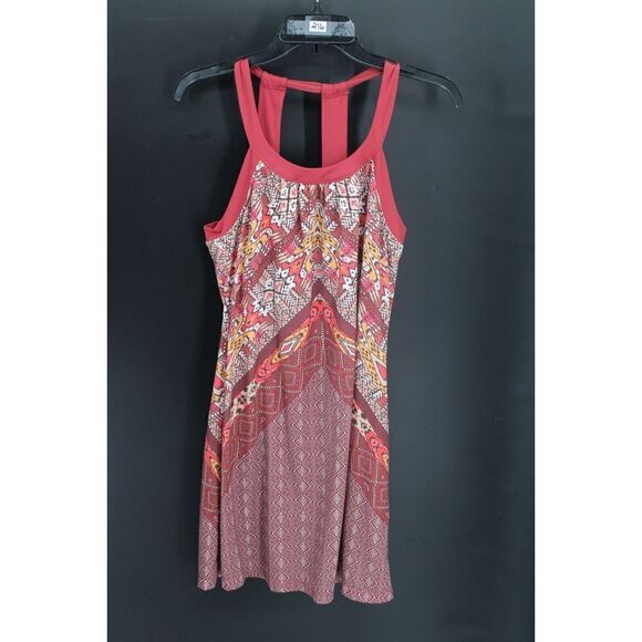 Prana Cantine Dress MEDIUM Crushed Cran Marrakesh Athletic Halter Strap - Picture 1 of 10